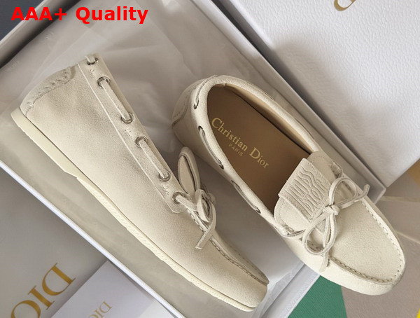 Dior Miss Dior Street Loafer in Latte Suede Calfskin Replica