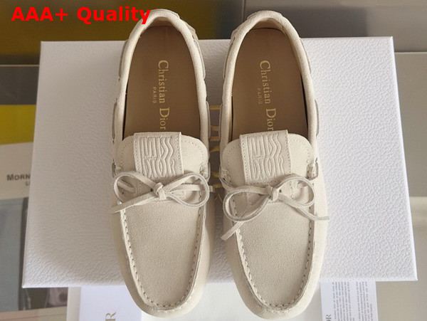 Dior Miss Dior Street Loafer in Latte Suede Calfskin Replica