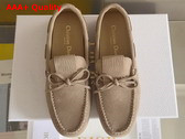 Dior Miss Dior Street Loafer in Nude Suede Calfskin Replica