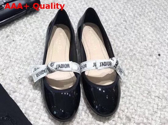 Dior Miss J Adior Patent Leather Ballet Pump Replica