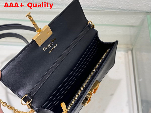 Dior Miss Montaigne Mini Bag in Black Smooth Calfskin Replica