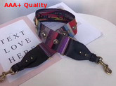 Dior Multi Coloured Canvas Shoulder Strap with Medallions Replica