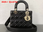 Dior My ABCDior Bag in Black Cannage Lambskin Replica