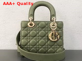 Dior My ABCDior Bag in Green Cannage Lambskin Replica