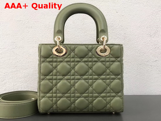 Dior My ABCDior Bag in Green Cannage Lambskin Replica