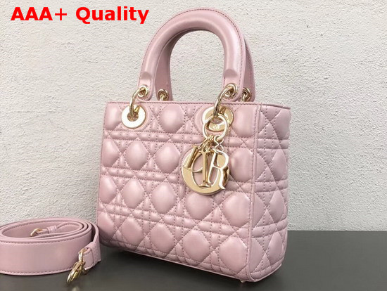 Dior My ABCDior Bag in Pearl Pink Cannage Lambskin Replica