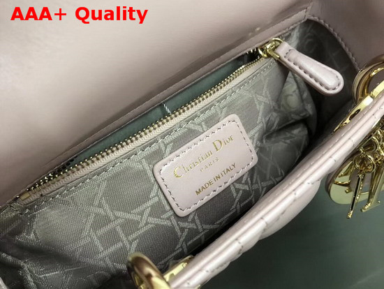 Dior My ABCDior Bag in Pearl Pink Cannage Lambskin Replica