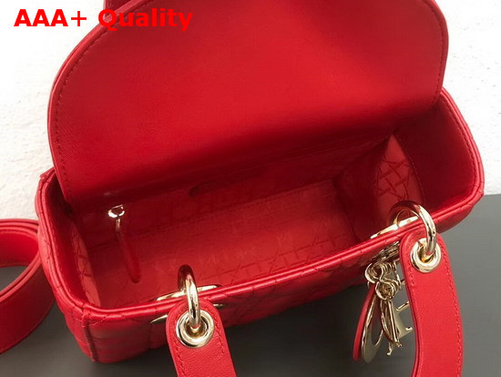 Dior My ABCDior Bag in Red Cannage Lambskin Replica