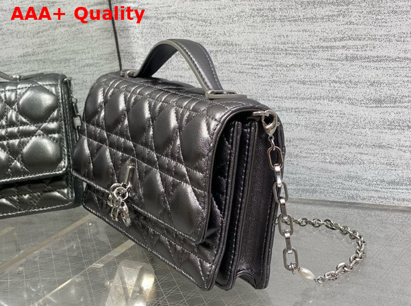 Dior My Dior Mini Bag Gun Metal Cannage Lambskin Replica