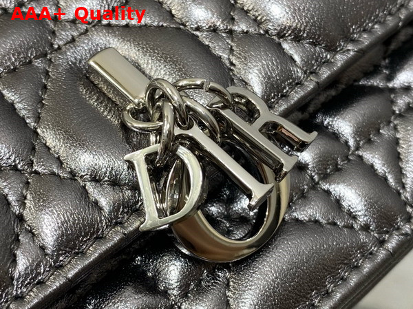 Dior My Dior Mini Bag Gun Metal Cannage Lambskin Replica
