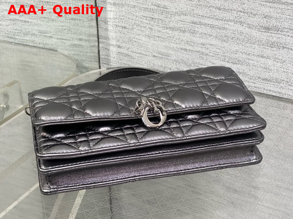 Dior My Dior Mini Bag Gun Metal Cannage Lambskin Replica