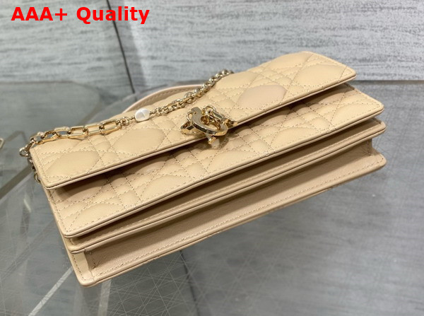 Dior My Dior Mini Bag in Beige Cannage Lambskin Replica