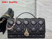 Dior My Dior Mini Bag in Black Cannage Lambskin Replica