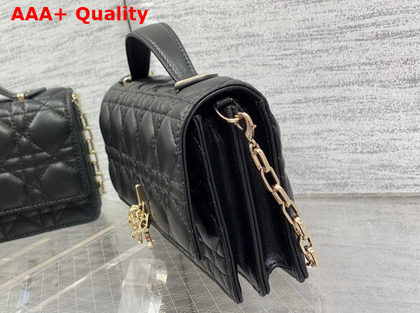 Dior My Dior Mini Bag in Black Cannage Lambskin Replica