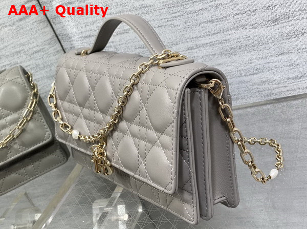 Dior My Dior Mini Bag in Gray Cannage Lambskin Replica
