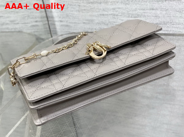 Dior My Dior Mini Bag in Gray Cannage Lambskin Replica