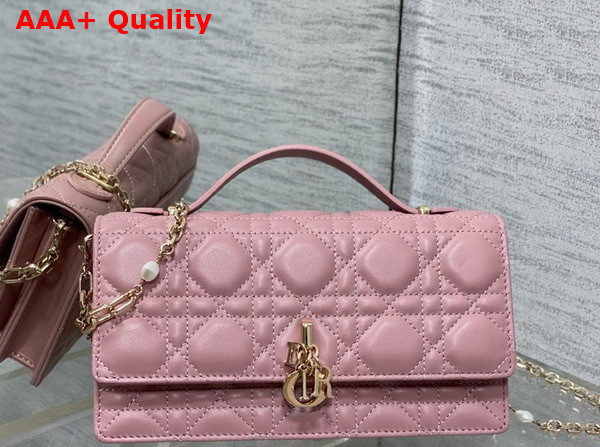 Dior My Dior Mini Bag in Hydrangea Pink Cannage Lambskin Replica