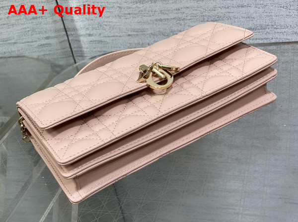 Dior My Dior Mini Bag in Light Pink Cannage Lambskin Replica