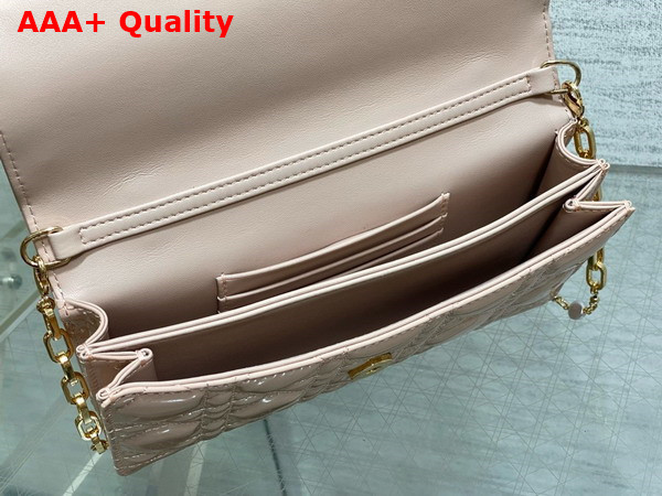 Dior My Dior Mini Bag in Light Pink Patent Cannage Calfskin Replica