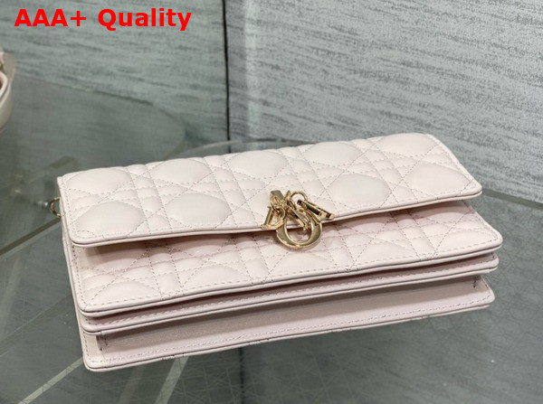 Dior My Dior Mini Bag in Pale Pink Cannage Lambskin Replica