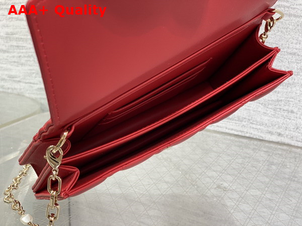 Dior My Dior Mini Bag in Red Cannage Lambskin Replica