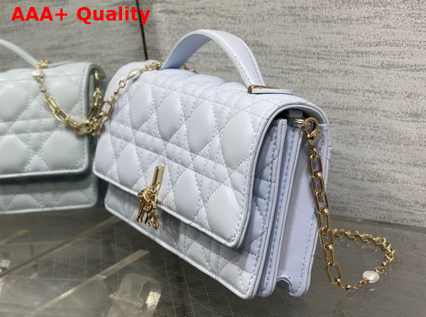 Dior My Dior Mini Bag in Shirt Blue Cannage Lambskin Replica