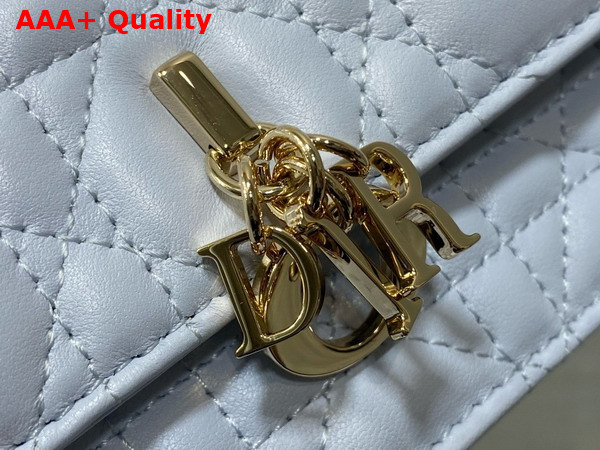 Dior My Dior Mini Bag in Shirt Blue Cannage Lambskin Replica