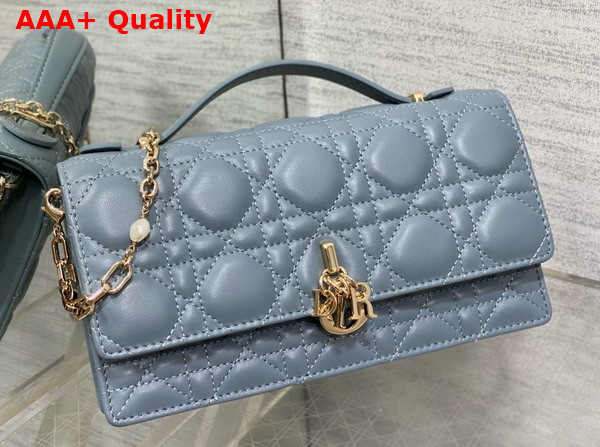 Dior My Dior Mini Bag in Sky Blue Cannage Lambskin Replica