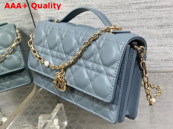 Dior My Dior Mini Bag in Sky Blue Cannage Lambskin Replica