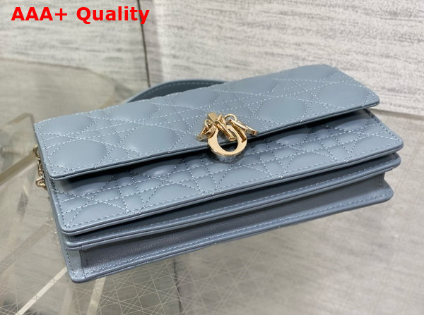 Dior My Dior Mini Bag in Sky Blue Cannage Lambskin Replica