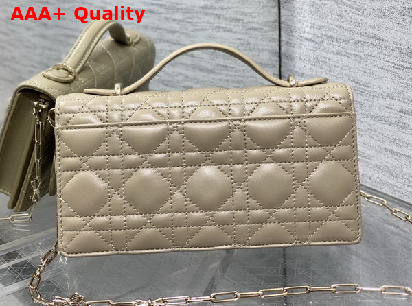 Dior My Dior Mini Bag with Leather Bow Beige Cannage Lambskin Replica