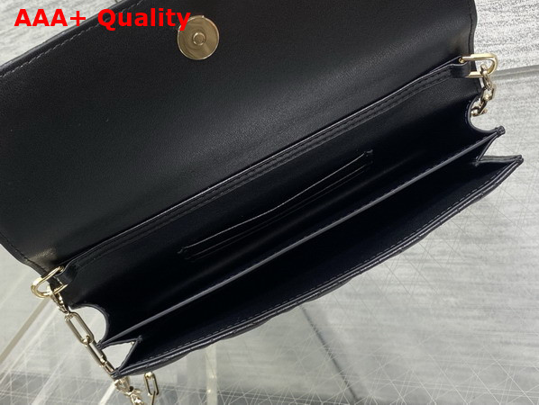 Dior My Dior Mini Bag with Leather Bow Black Cannage Lambskin Replica