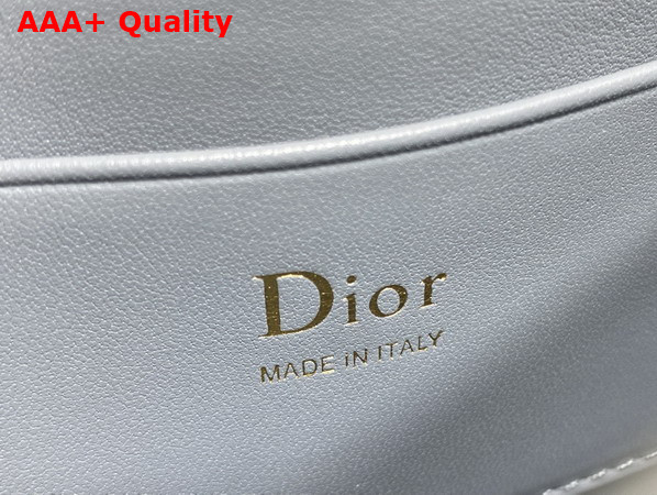Dior My Dior Mini Bag with Leather Bow Cloud Blue Cannage Lambskin Replica