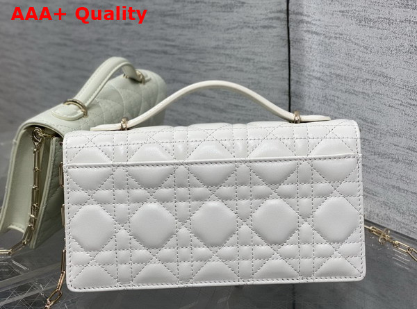 Dior My Dior Mini Bag with Leather Bow Latte Cannage Lambskin Replica