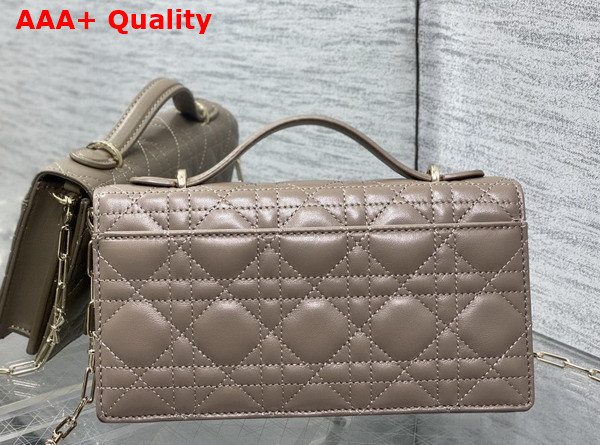 Dior My Dior Mini Bag with Leather Bow Nude Cannage Lambskin Replica