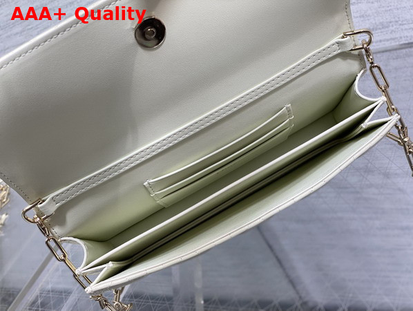 Dior My Dior Mini Bag with Leather Bow in Latte Patent Cannage Calfskin Replica