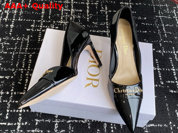 Dior My Dior Pump in Black Patent Calfskin Replica