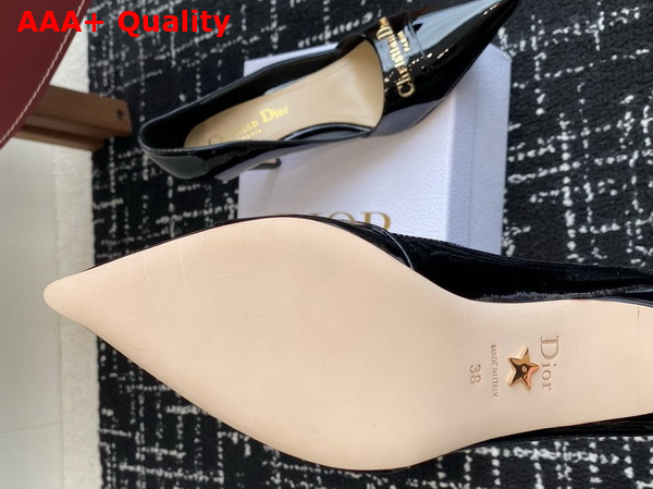 Dior My Dior Pump in Black Patent Calfskin Replica