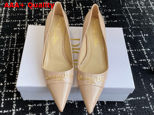 Dior My Dior Pump in Nude Patent Calfskin Replica