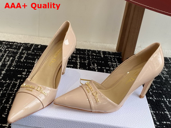 Dior My Dior Pump in Nude Patent Calfskin Replica