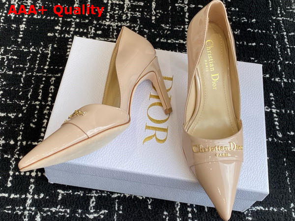 Dior My Dior Pump in Nude Patent Calfskin Replica