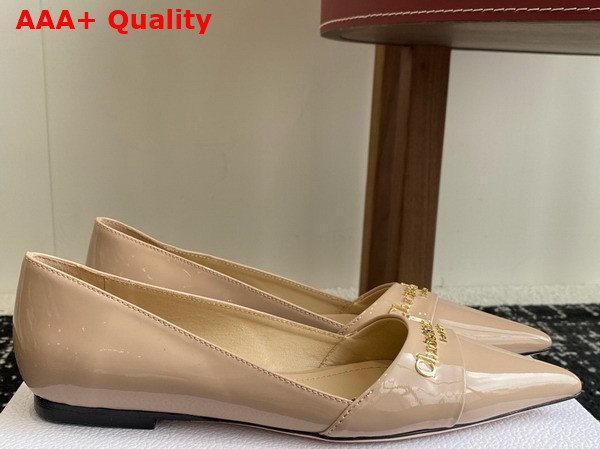 Dior My Dior Pump in Nude Patent Calfskin Replica