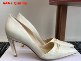 Dior My Dior Pump in White Patent Calfskin Replica