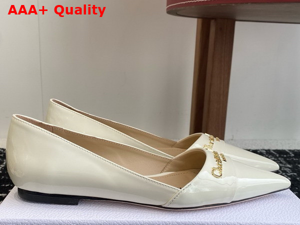 Dior My Dior Pump in White Patent Calfskin Replica