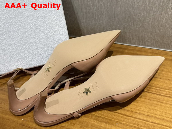 Dior My Dior Slingback Pump in Rose des Vents Patent Calfskin Replica