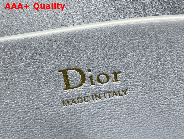 Dior My Tender Dior Top Handle Mini Bag in Blue Gray Macrocannage Lambskin Replica