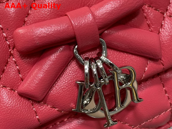 Dior My Tender Dior Top Handle Mini Bag in Fuchsia Macrocannage Lambskin Replica