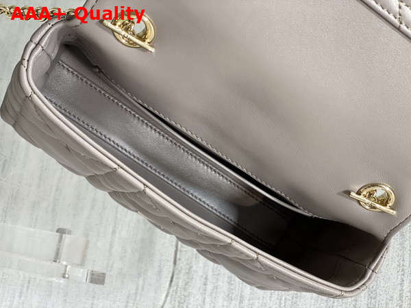 Dior My Tender Dior Top Handle Mini Bag in Gray Macrocannage Lambskin Replica