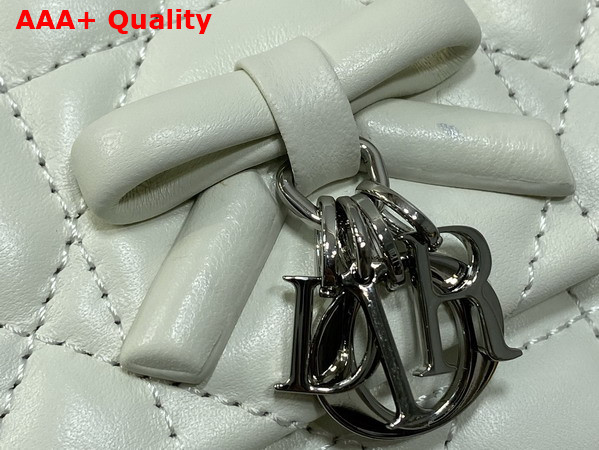 Dior My Tender Dior Top Handle Mini Bag in Latte Macrocannage Lambskin Replica