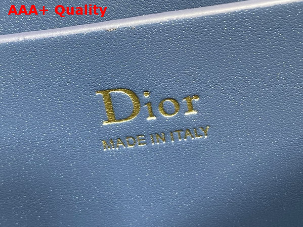 Dior My Tender Dior Top Handle Mini Bag in Navy Blue Macrocannage Lambskin Replica